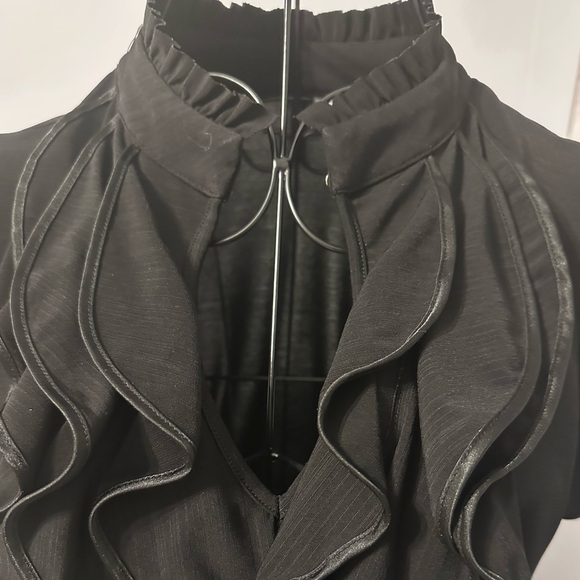 HeartSoul Black Ruffled Blouse - Picture 5 of 8